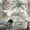 Vintage Muz Ve Palmiye Yaprakları Duvar Kağıdı