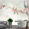 Suluboya Pembe Begonya Çiçekleri Duvar Kağıdı 