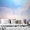 El Boyalı Suluboya Pastel Gökyüzü Yatak Odası Yatak Odası Duvar Kağıdı