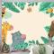 Elle Çizilmiş Yaban Hayatı Arka Plan Çocuk Odası Duvar Kağıdı 