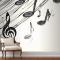 Müzik Notaları Çizimi Duvar Kağıdı