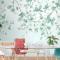 Yumuşak Yeşil Çiçeği Duvar Kağıdı 