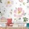 Suluboya Çiçek Duvar Kağıdı 