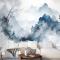 Ağaç Duvar Kağıdı  Ile Soyut Renkli Duman