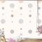 Krem Çocuk Odası Duvar Kağıdı Duvarında Estetik Puantiyeli Desen