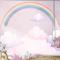 Bulutlar Ve Gökkuşağı Çocuk Odası Duvar Kağıdı