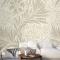 Çiçek Desenli Krem Vintage Duvar Kağıdı