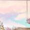 Degrade Pastel Gökyüzü Arka Plan Çocuk Odası Duvar Kağıdı 