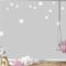 Gri Zemin Beyaz Yıldızlar Çocuk Odası Duvar Kağıdı