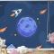 Elle Çizilmiş Galaxy Çocuk Odası Duvar Kağıdı 