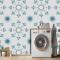 Fayans Dokulu Desen Tasarımı Çamaşır Odası Duvar Kağıdı