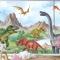 Çocuklar Tarih Öncesi Dinozor Çocuk Odası Duvar Kağıdı 