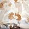 Palmiye Yaprağı Duvar Kağıdı  Ile Nötr Boho Bitkiler