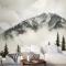 Karlı Dağ Manzarası Duvar Kağıdı 