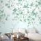 Yumuşak Yeşil Çiçeği Duvar Kağıdı 