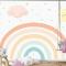 Soft Renk Gökkuşağı Çocuk Odası Duvar Kağıdı