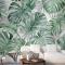 Tropikal Yaprak Desenli Duvar Kağıdı 