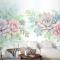 Suluboya Yumuşak Çiçek Duvar Kağıdı 
