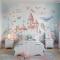 Kendinden Yapışkanlı - Kız Çocuk Odası İçin Deniz Kızı Duvar Kağıdı