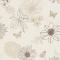 Krem Kahve Tonu Çiçek Desen Dokulu  Duvar Kağıdı 54064