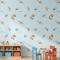 Mavi Arabalı Çocuk Odası 16 M2 Duvar Kağıdı 1023-2