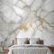 Soyut Mermer Yatak Odası Duvar Kağıdı