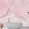 Kırık Pembe Mermer Banyo Duvar Kağıdı