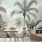 Egzotik Palmiye Ağacı Manzara Duvar Kağıdı