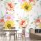 Çiçek Dikişsiz Desen Çiçek Açan Duvar Kağıdı