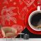 Kırmızı Siyah Arka Plan Arap Kahve Temalı Cafe Duvar Kağıdı