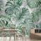 Tropikal Yaprak Desenli Duvar Kağıdı 