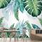 Tropikal Palmiye Yaprağı Duvar Kağıdı 