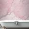 Kırık Pembe Mermer Banyo Duvar Kağıdı
