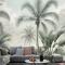 Egzotik Palmiye Ağacı Manzara Duvar Kağıdı
