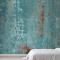 Teal Verdigris Yatak Odası Duvar Kağıdı