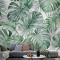 Tropikal Yaprak Desenli Duvar Kağıdı 