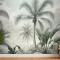 Egzotik Palmiye Ağacı Manzara Duvar Kağıdı
