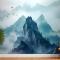Puslu Dağ Manzarası Duvar Kağıdı 
