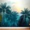 Tropikal Palmiye Ormanı Duvar Kağıdı 