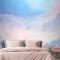 El Boyalı Suluboya Pastel Gökyüzü Yatak Odası Yatak Odası Duvar Kağıdı