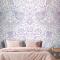 Vintage Çiçek Holografik Desenli Yatak Odası Duvar Kağıdı
