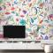 Çiçek Desenli Duvar Kağıdı Duvar Arka Planı