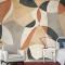 Boho Geometrik Soyut Sanat Duvar Kağıdı 