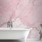 Kırık Pembe Mermer Banyo Duvar Kağıdı