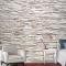 Dekoratif Taş Duvar Arka Plan Deseni 3D Duvar Kağıdı