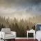Sisli Çam Ormanı Manzara Duvar Kağıdı 