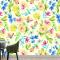 Elle Çizilmiş Küçük Çiçek Desenli Mutfak Duvar Kağıdı