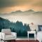 Puslu Dağ Manzaralı Duvar Kağıdı 