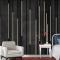 Siyah Krem Çizgiler 3D Duvar Kağıdı