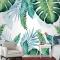 Tropikal Palmiye Yaprağı Duvar Kağıdı 